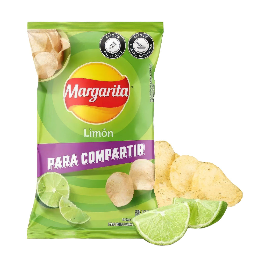 Papas Margarita sabor Limón - Lime Flavored Potato Chips