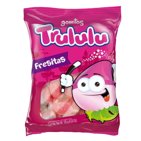 Gomitas Trululu de Fresa -  Strawberry Gummies, Sweet and Chewy Colombian Candy
