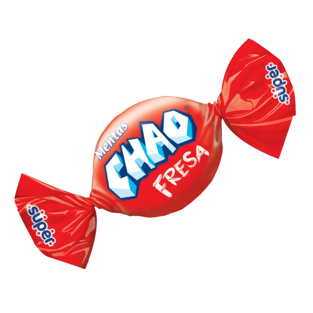 Menta Chao Fresa - Strawberry, Flavored Colombian Mint Candy