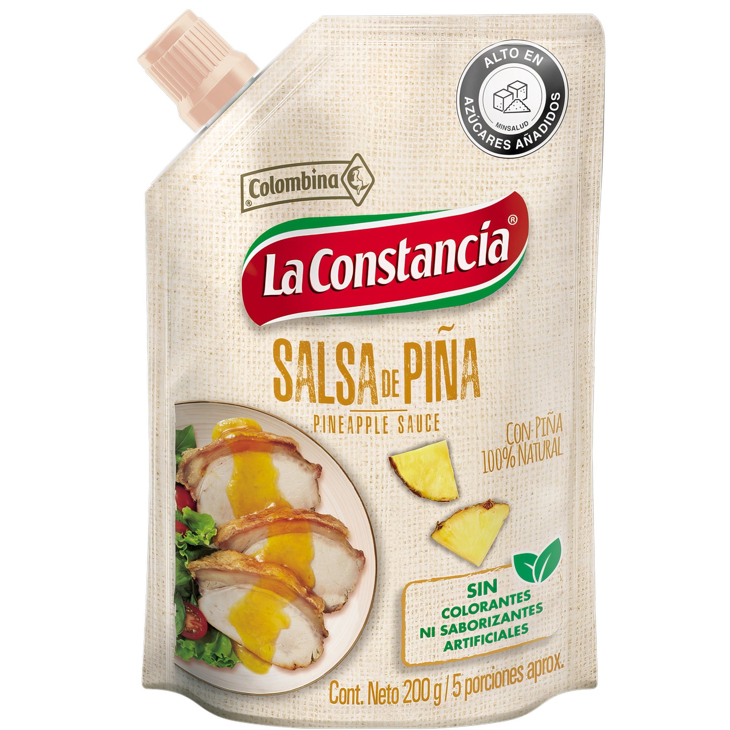Salsa de Piña La Constancia 200g - Pineapple, Sweet & Tangy Colombian Sauce 7.1 oz