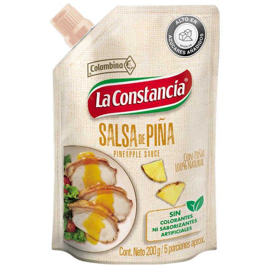 Salsa de Piña La Constancia 200g - Pineapple, Sweet & Tangy Colombian Sauce 7.1 oz