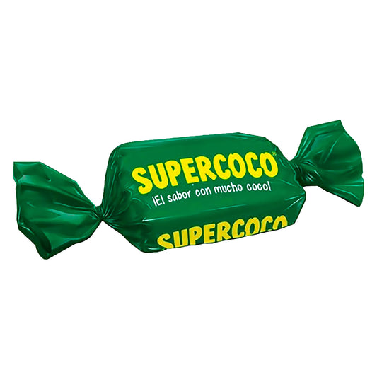 Supercoco Turrón Paquete x 100u - Coconut Nougat, Traditional Colombian Candy Pack x 100u
