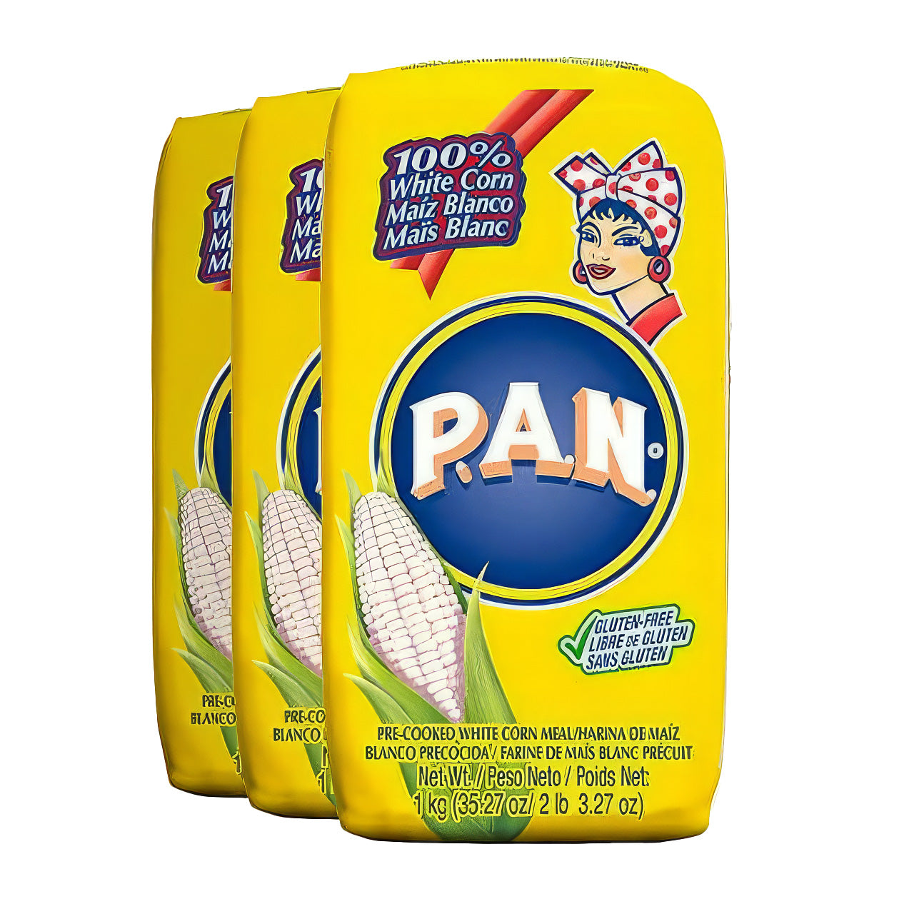 Harina de Maíz PAN Blanco - White Corn Flour, Pre-Cooked White Cornmeal